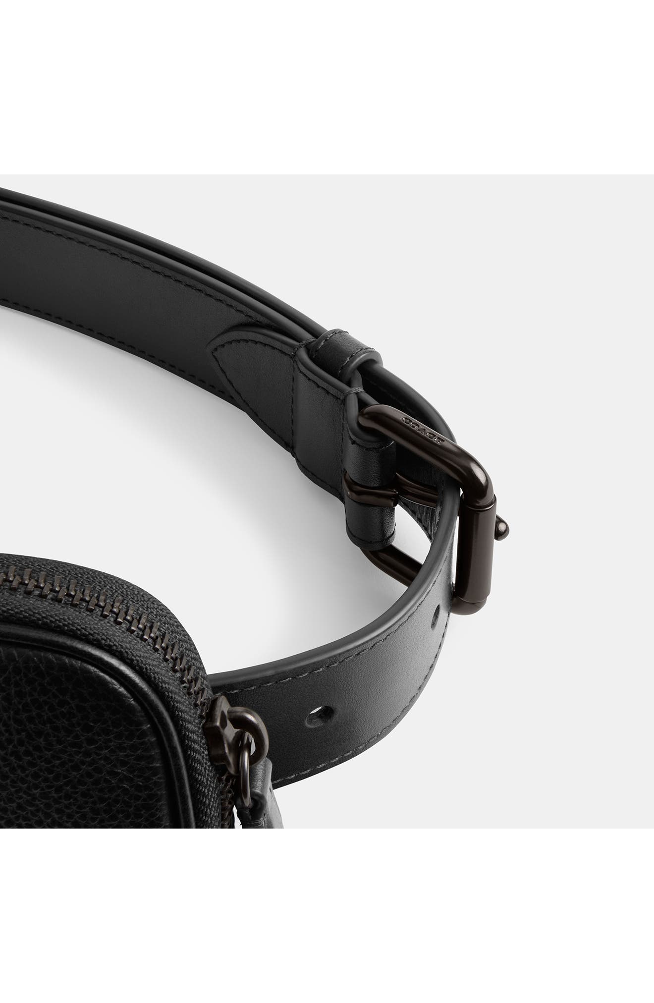 COACH Pebble Leather Belt Bag, Alternate, color, 