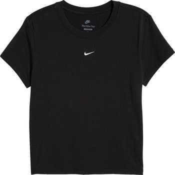 Nike Sportswear Club Chill Knit Mod Crop T-Shirt | Nordstrom