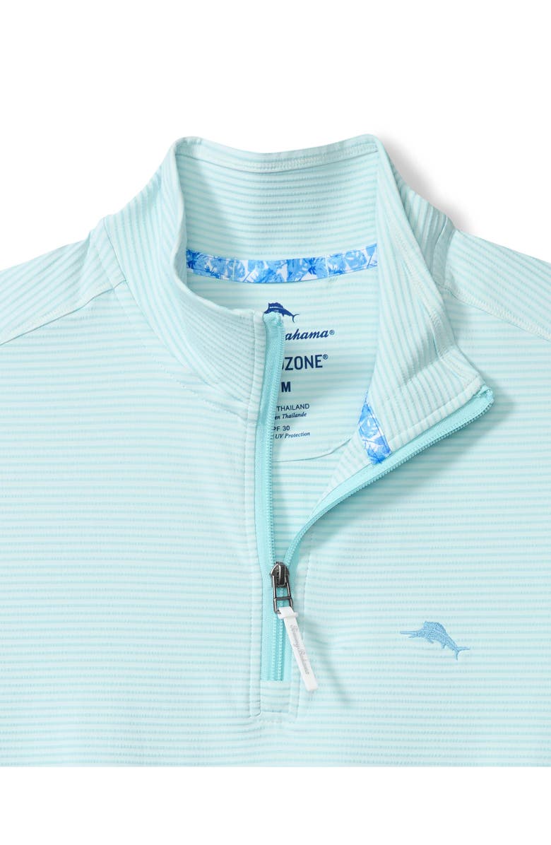 Tommy Bahama Costa Wave IslandZone<sup>®</sup> Seersucker Half Zip Pullover, Alternate, color, Starlight Blue
