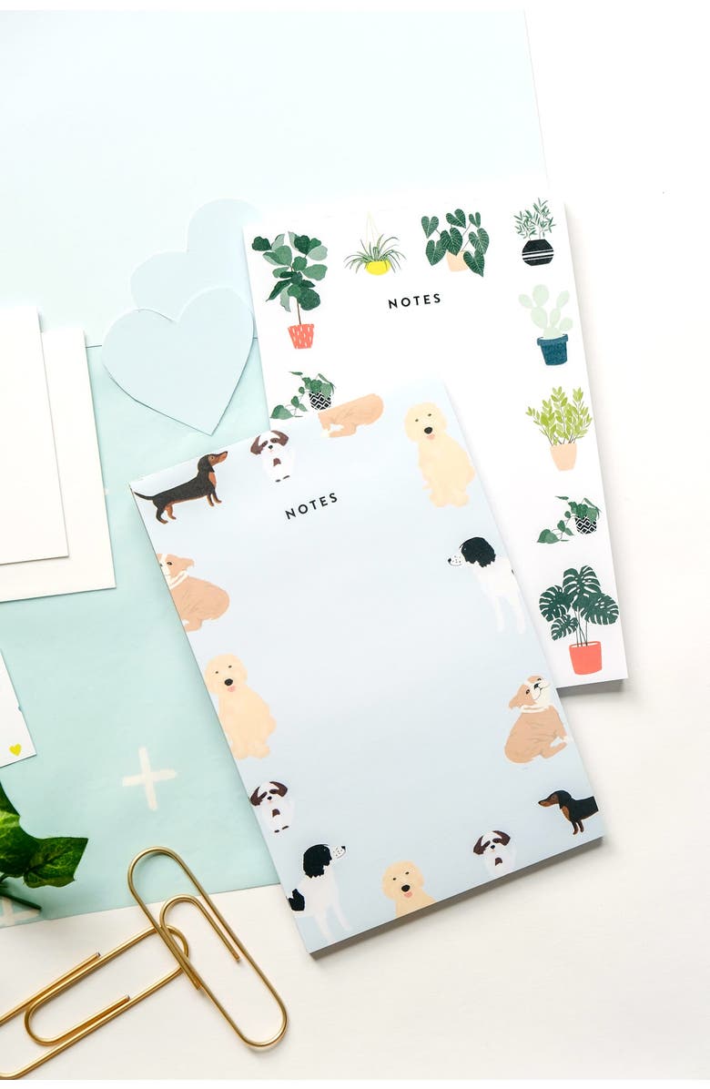 Joy Paper Co. Dog Notes Notepad, Alternate, color, Light Blue
