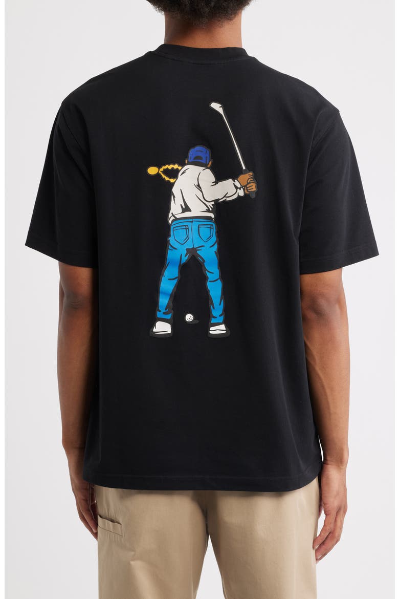 Double Sided Swingman Graphic T-Shirt, Alternate, color, BLACK