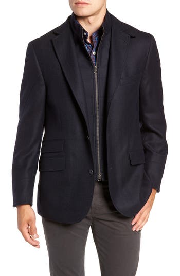 Shop Flynt Regular Fit Wool & Cashmere Hybrid Sport Coat In Navy