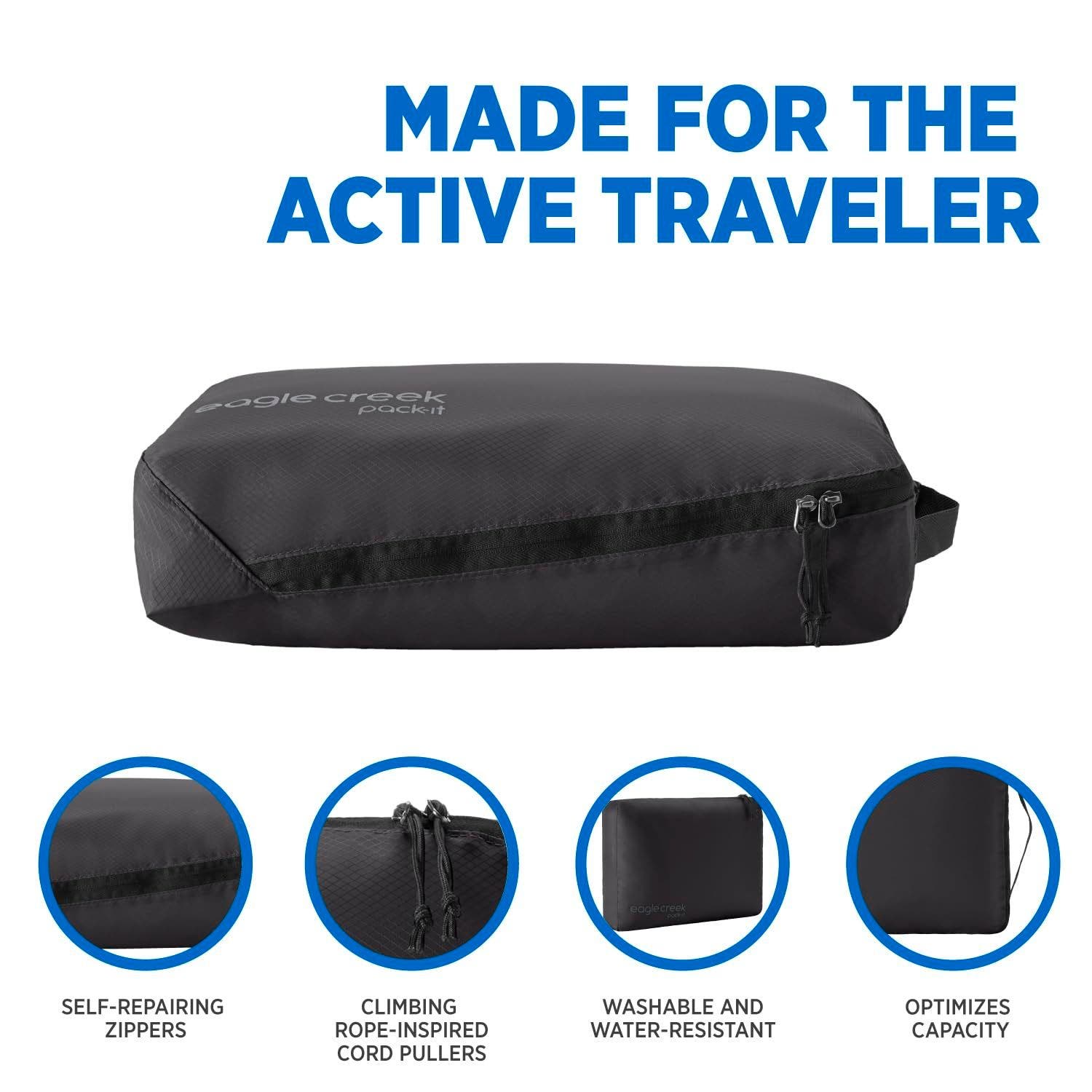 EAGLE CREEK Pack-It Isolate Medium Cube, Alternate, color, Black