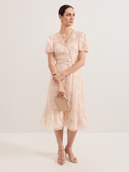 Phase Eight Chrissie Tie-Waist Wrap Midi Dress