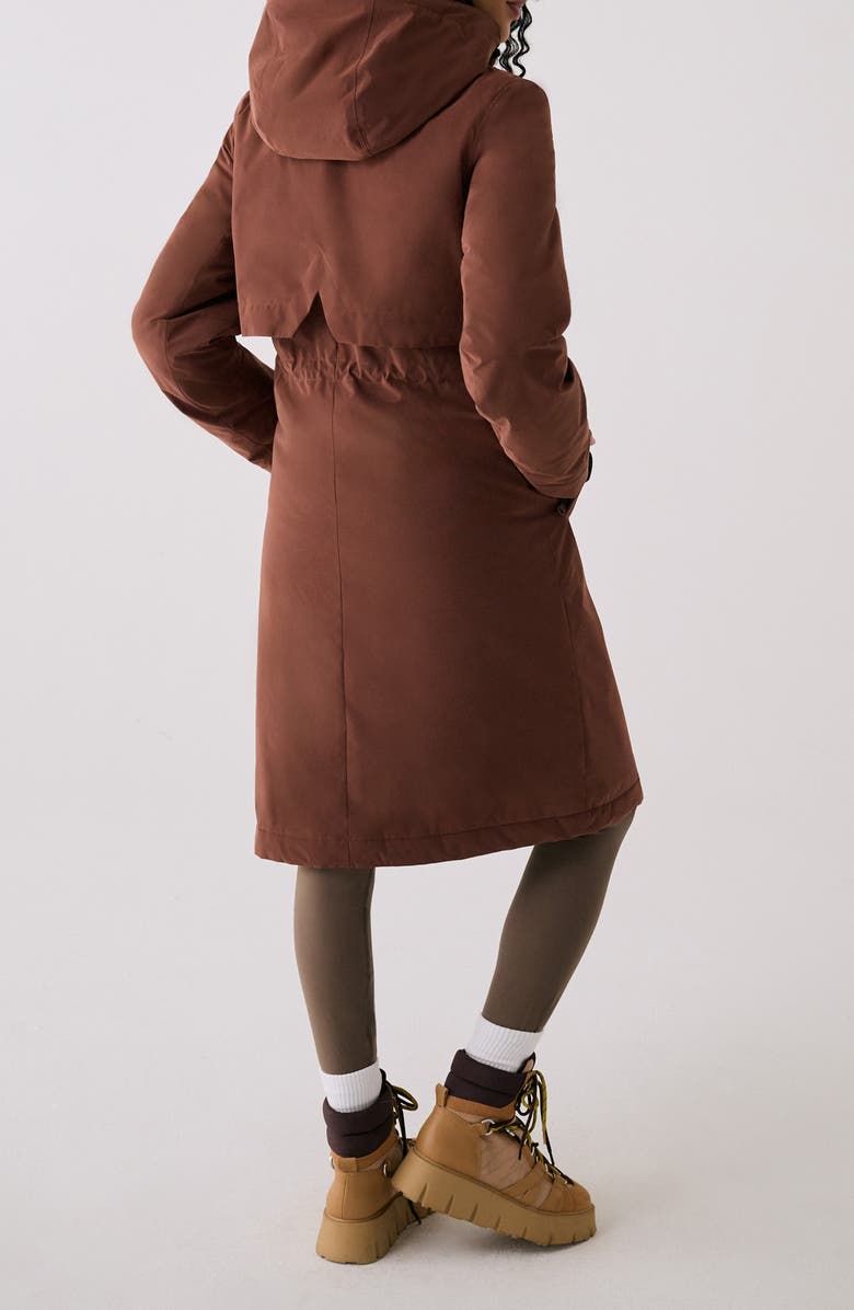 Lole Bristol Water Repellent Insulated Coat, Alternate, color, Sienna