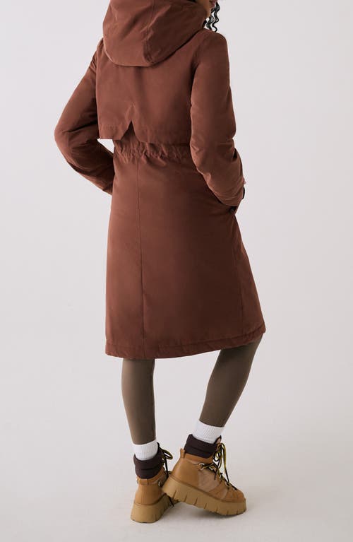 Lole Bristol Water Repellent Insulated Coat In Brown