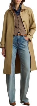 Lauren Ralph Lauren Belted Cotton Blend Trench Coat