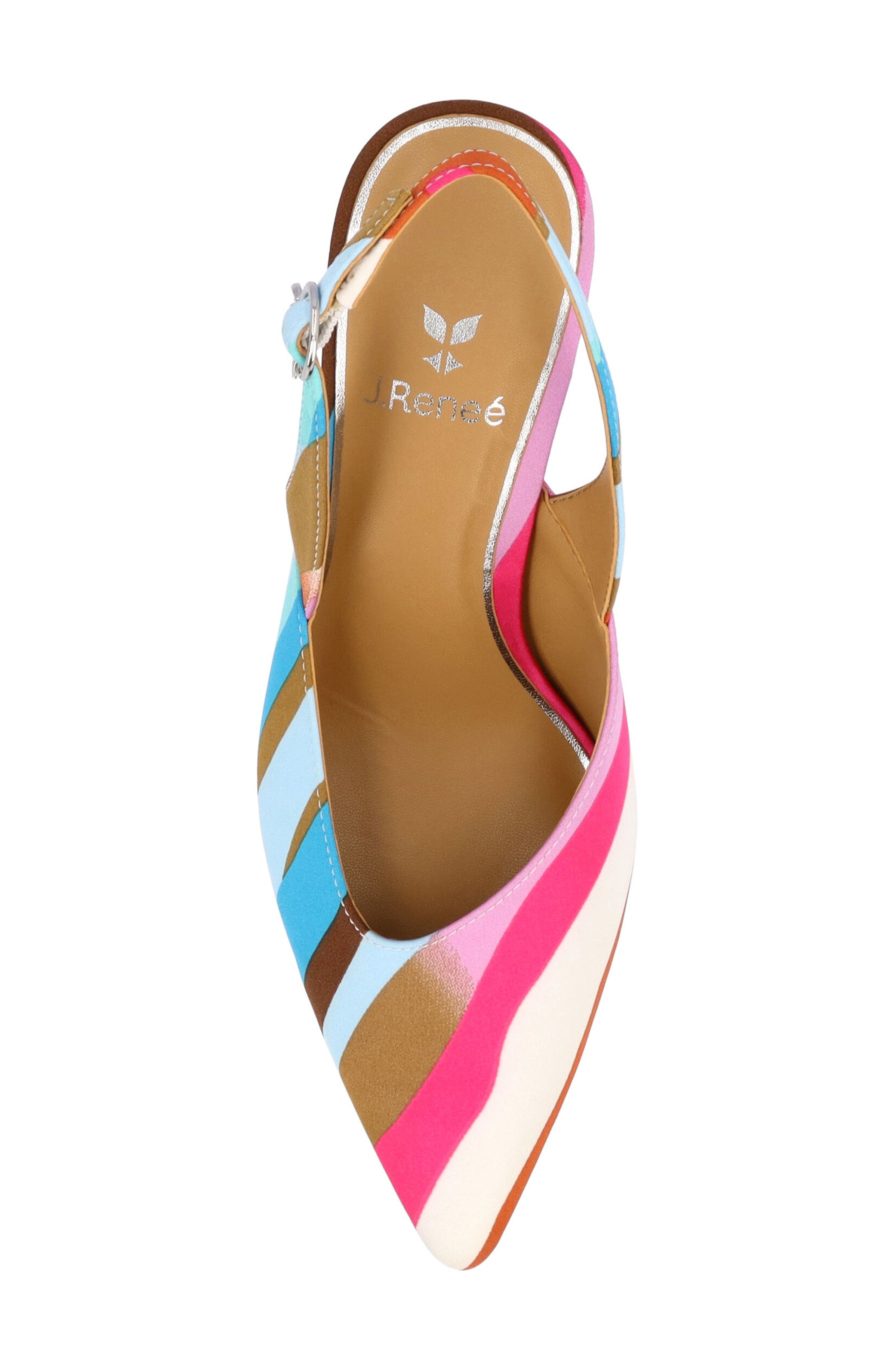 J. Reneé Matina Slingback Pump, Alternate, color, Pink/ Blue/ Cream