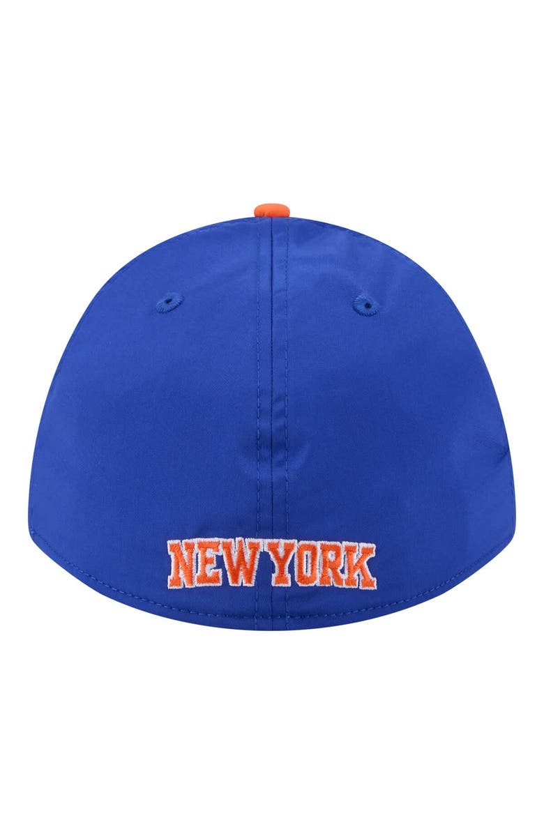 New Era Men's New Era Blue/Orange New York Knicks Rope Two-Tone M-Crown A-Frame 39THIRTY Flex Hat, Alternate, color, Blue