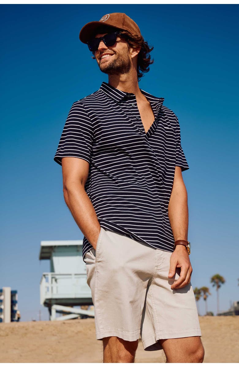 Surfside Supply Co. Michael Stripe Polo, Alternate, color, 