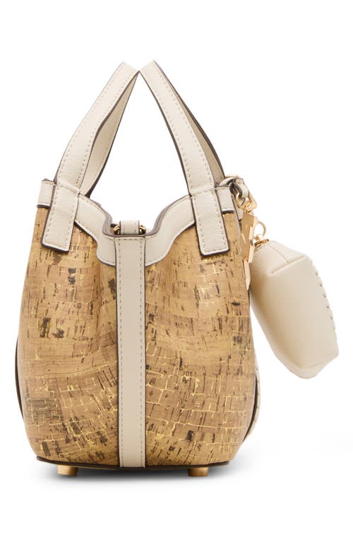 ANNE KLEIN ANNE KLEIN CORK MINI TOTE WITH CARD WALLET 