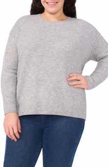 Elbow Heart Detail Crewneck Sweater
