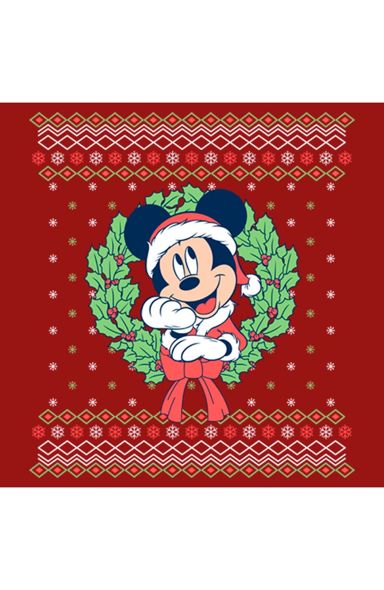 Mickey & Friends Women's Mickey & Friends Christmas Gingerbread Cookies Collage  Graphic T-Shirt, Alternate, color, Wreath