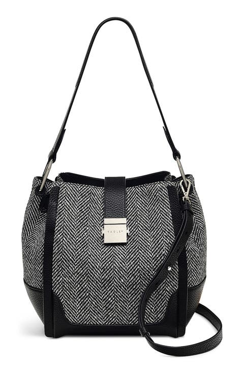 Sloane Street Herringbone Medium Crossbody Bag