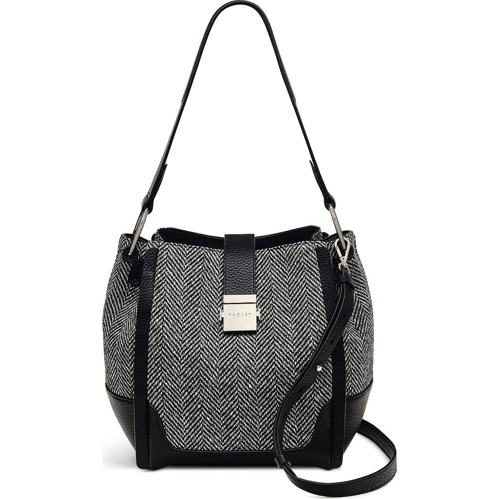 Radley Sloane Street Herringbone Medium Crossbody Bag In Black