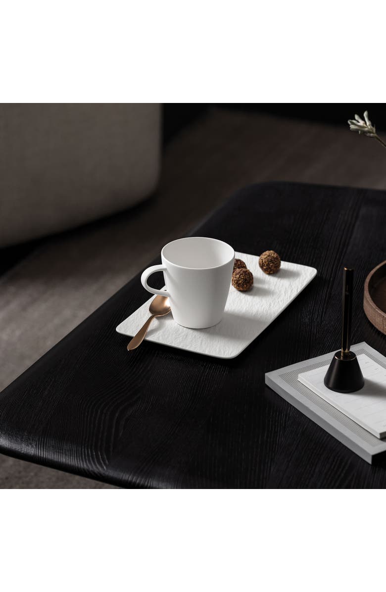 Villeroy & Boch Manufacture Rock blanc Rectangular Serving Plate, Alternate, color, White