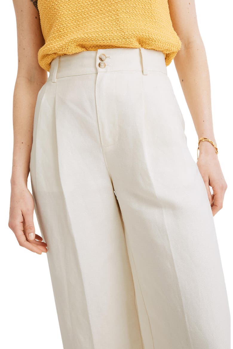 Pleated Wide Leg Pants, Alternate, color, CLOUD LINING