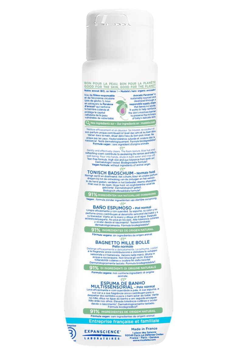 Multi-Sensory Bubble Bath with Avocado Perseose, Alternate, color, WHITE