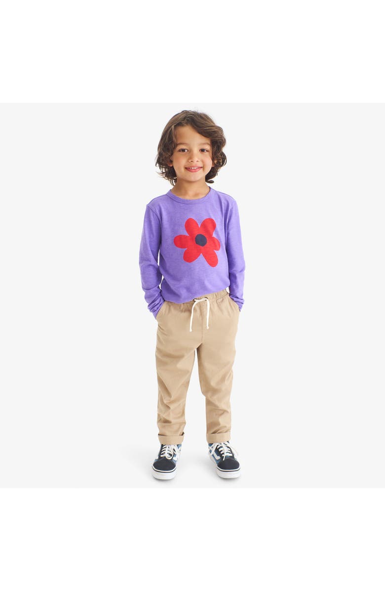 Primary Kids Long Sleeve Violet Tee, Alternate, color, Violet