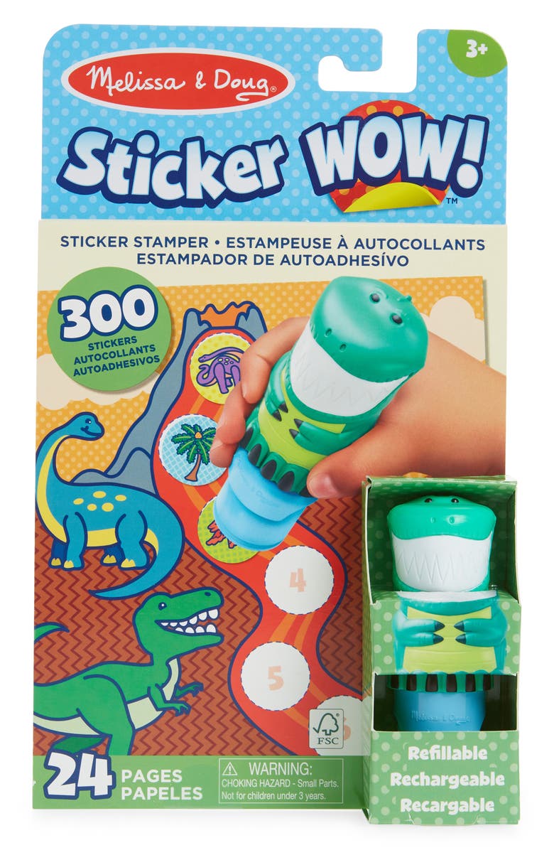 Melissa & Doug Sticker Wow! Olive the Dinosaur Kit, Alternate, color, 