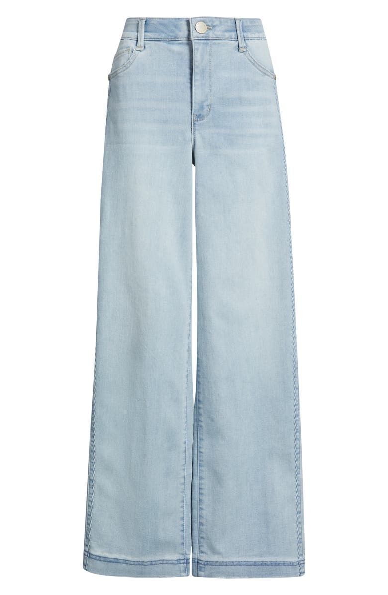 Wit & Wisdom Gracie Skyrise Side Seam Wide Leg Jeans, Alternate, color, Light Blue Vintage