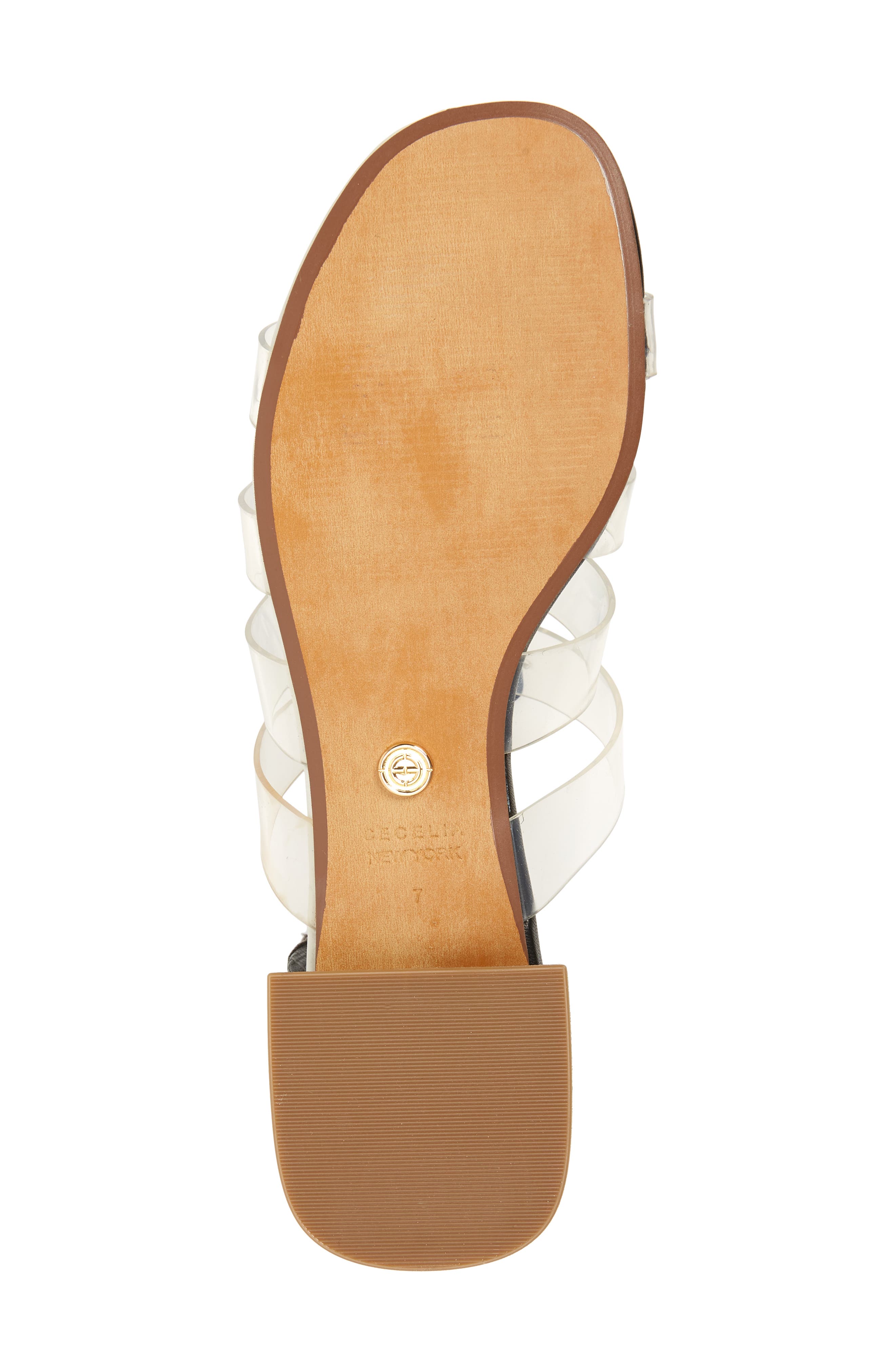 Cecelia New York Lincoln Strappy Clear Slide Sandal, Alternate, color, 
