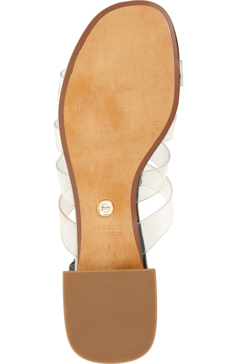 Cecelia New York Lincoln Strappy Clear Slide Sandal, Alternate, color,