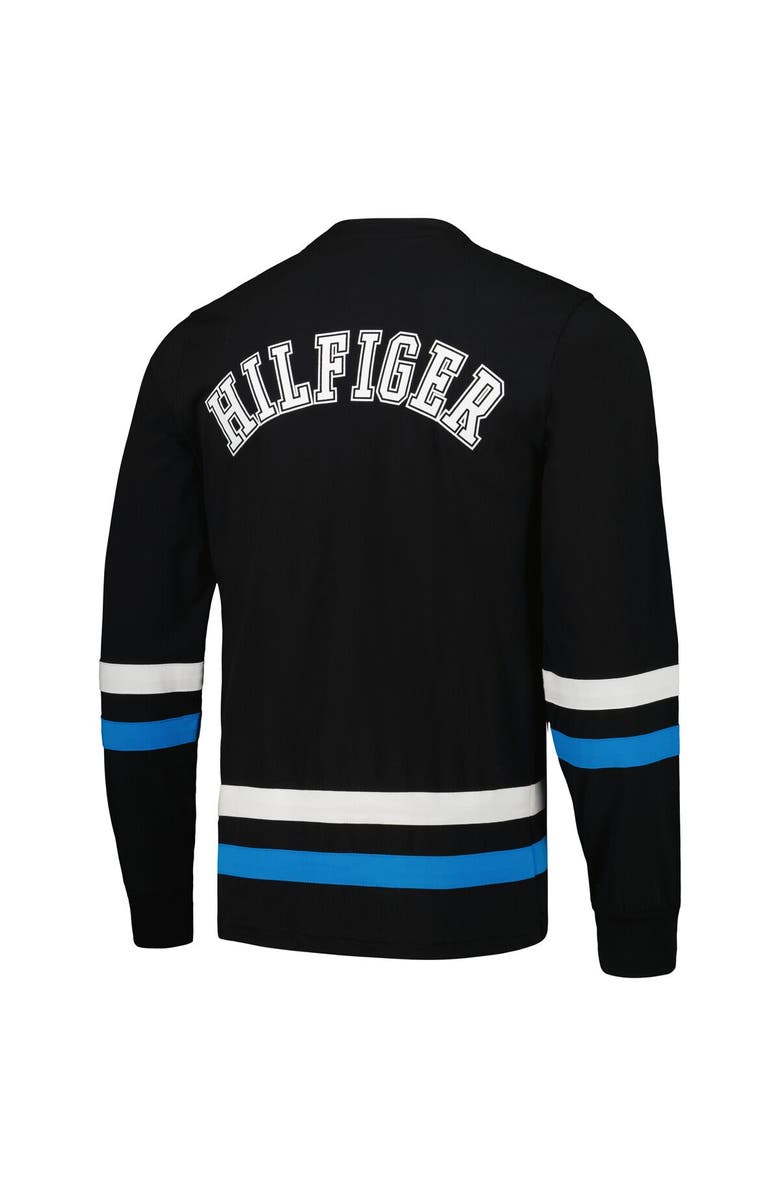 Tommy Hilfiger Men's Tommy Hilfiger Black/Blue Carolina Panthers Nolan Long Sleeve T-Shirt, Alternate, color, Black