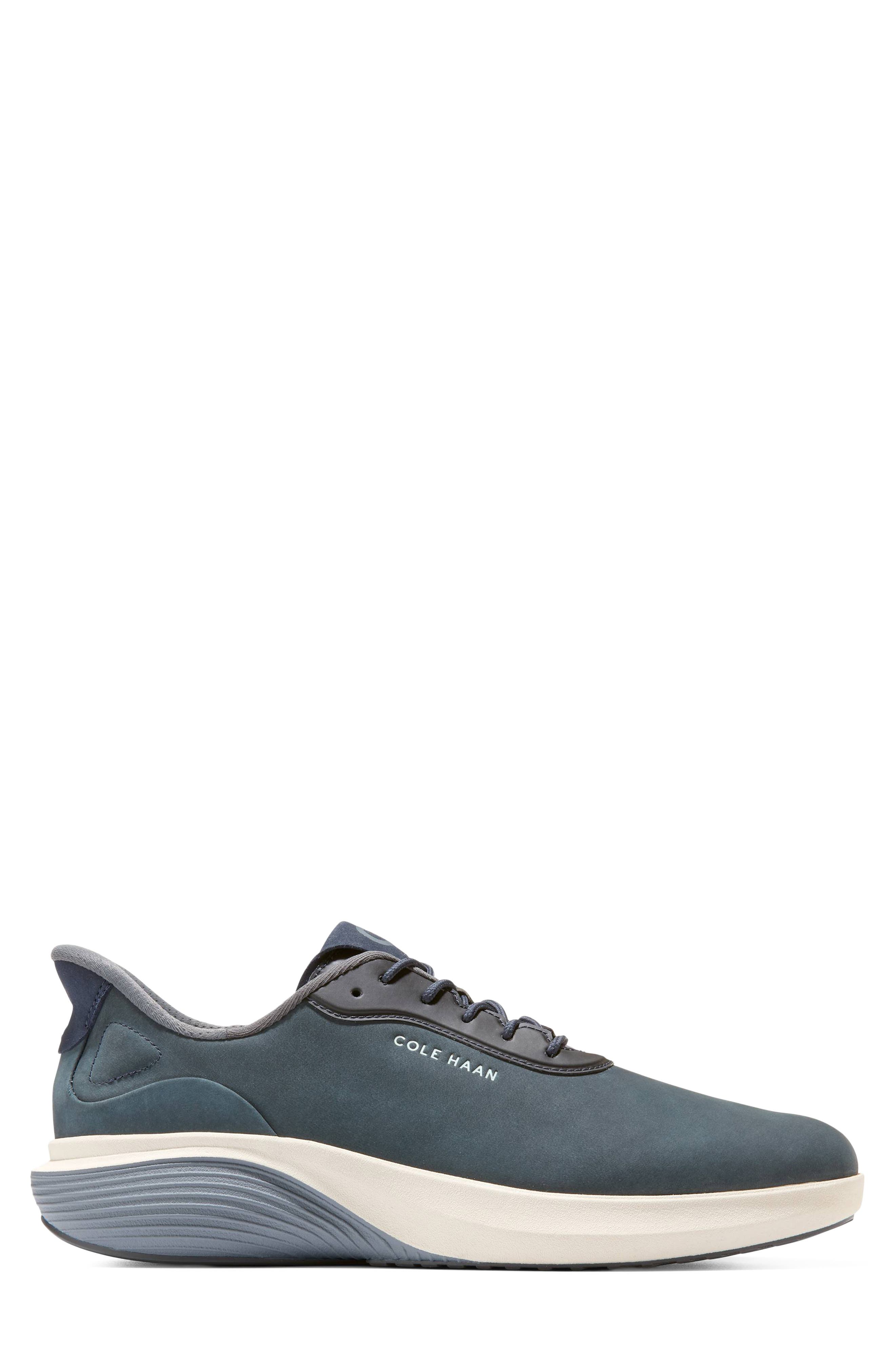 OriginalGrand NeoArc Quick-On Plain Toe Oxford, Alternate, color, NAVY BLAZER NUBUCK / TRADEWIND