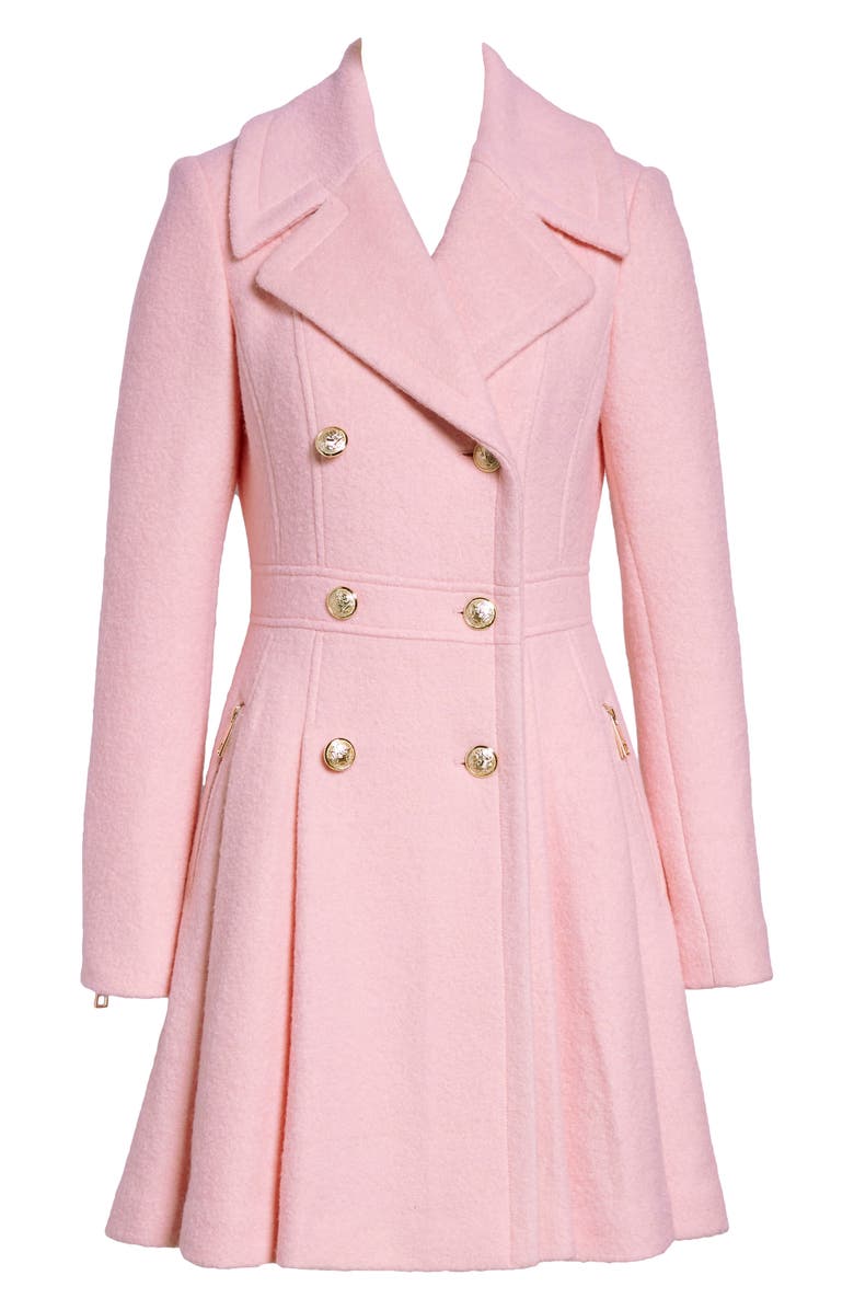 GUESS Double Breasted Wool Blend Coat, Alternate, color, 
