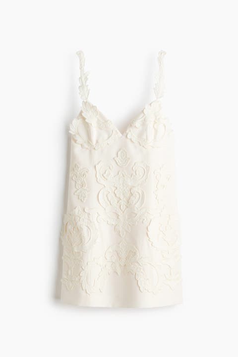 Appliquéd Strappy Dress