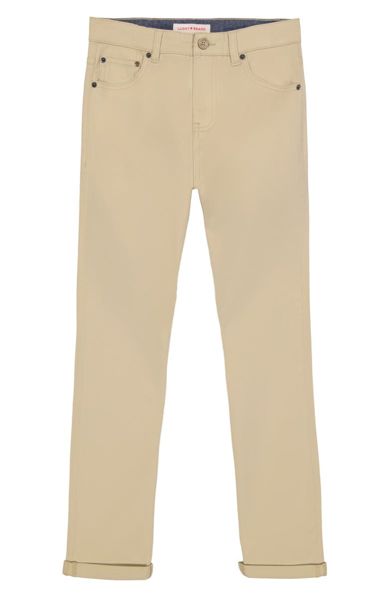 Lucky Brand Kids' 5-Pocket Twill Pants, Main, color, 