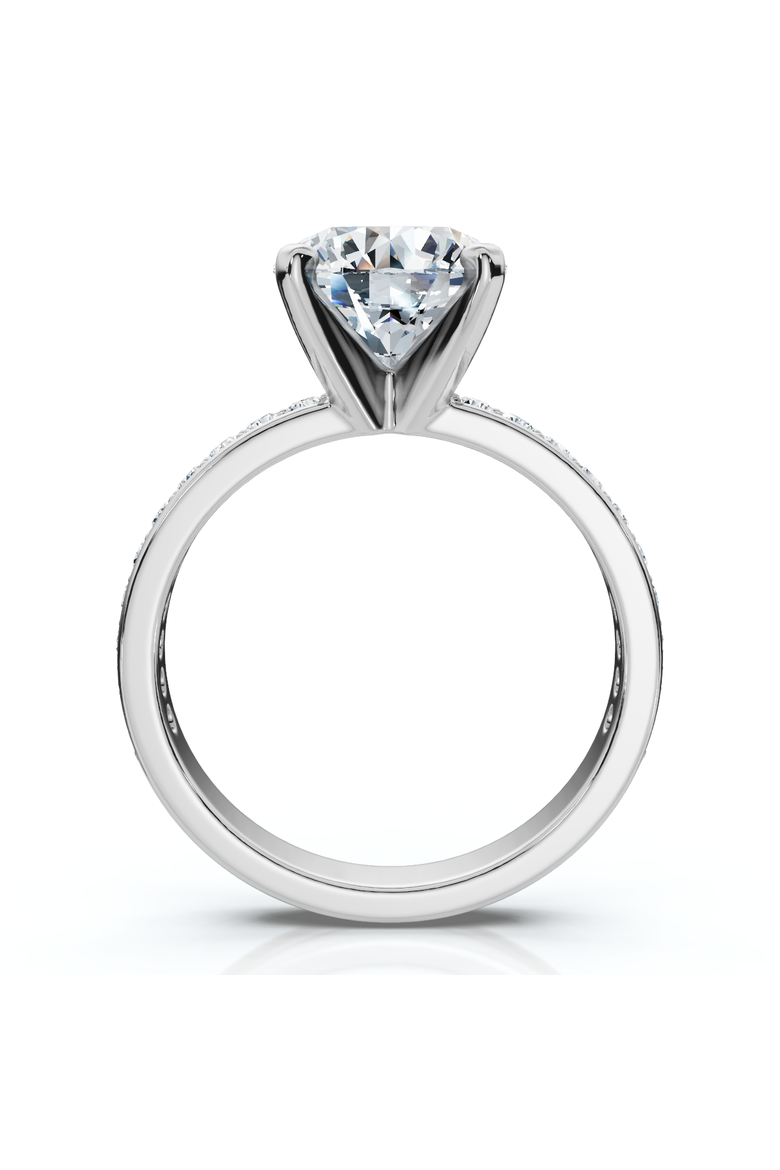 Certified 2 1/4Ct Karthy Diamond Engagement Ring 14k Gold or Platinum Lab Grown, Alternate, color, 14k White Gold