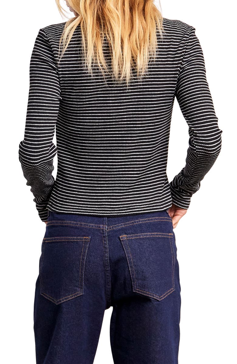 Noisy may Posy Stripe Long Sleeve Top, Alternate, color, 