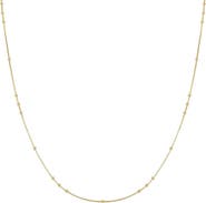 ANIA HAIE Mini Bead Station Box Chain Necklace