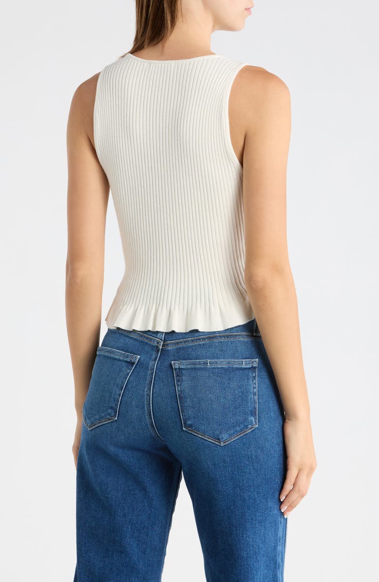 PAIGE Bronwyn Rib Tank, Alternate, color, Ivory