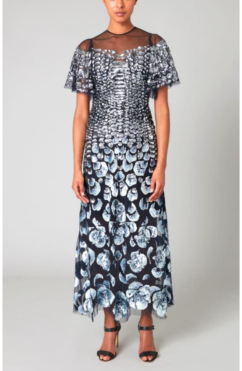 Temperley London Piper Gown, Main, color, Midnight