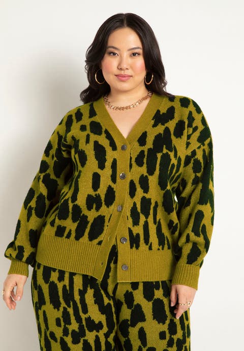 Printed Longline Cardigan