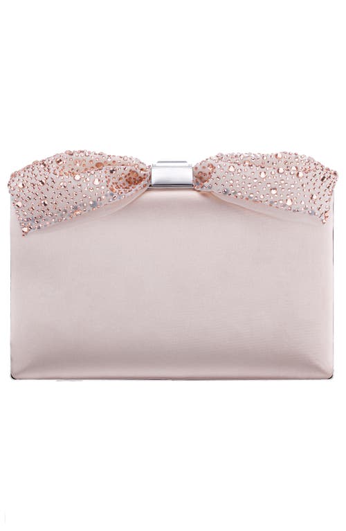 Shop Nina Selena Frame Clutch In Pearl Rose