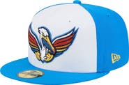 New Era Men's New Era White Myrtle Beach Pelicans Copa de la Diversión 59FIFTY Fitted Hat