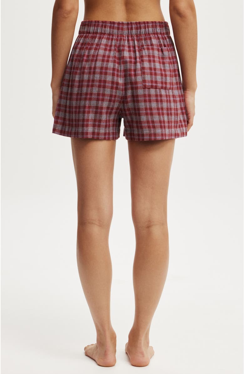 COTTON ON BODY Flannel Boyfriend Boxer Short, Alternate, color, 