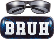 Capelli New York Kids' Rectangular Sunglasses & Bruh Case Set