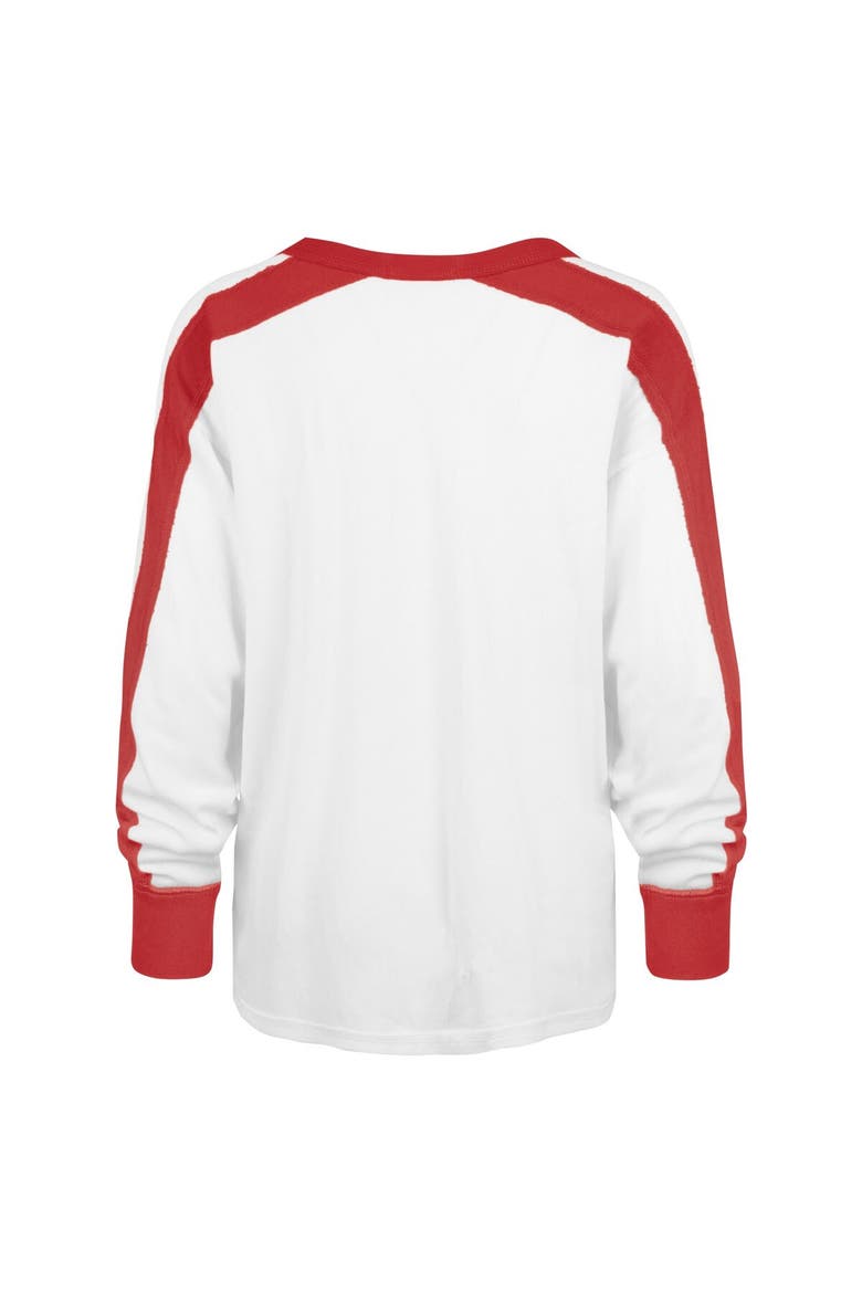 Women's '47 White Wisconsin Badgers Premier Caribou Long Sleeve T-Shirt, Alternate, color, White