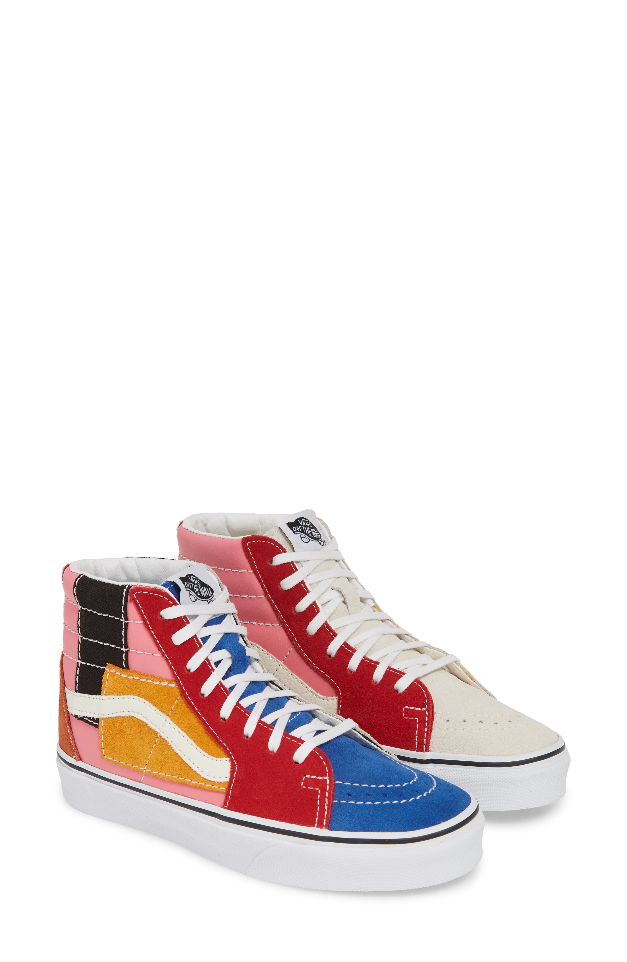 Vans Sk8-Hi Patchwork High Top Sneaker, Alternate, color, 