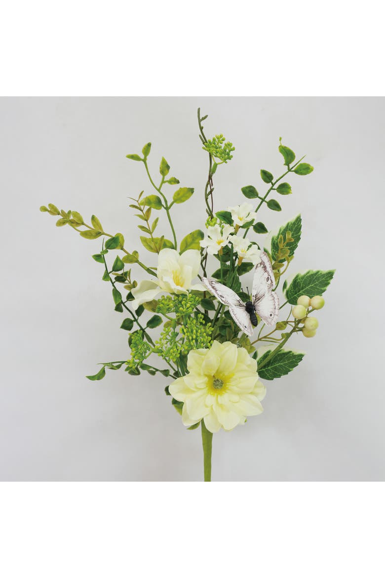 Sullivan's Christmas Dahlia Berry Pick, Green Faux Floral Stem for Crafting, Weddings, Home and Holiday Decoration, 16.75 Inch, Main, color, Green