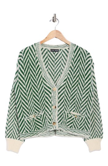 Love Token Maxine Cardigan In Green