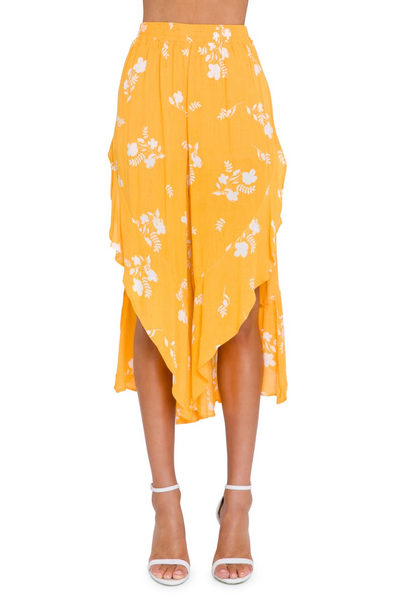 Free the Roses Joyce Tie Waist Culottes, Main, color, 