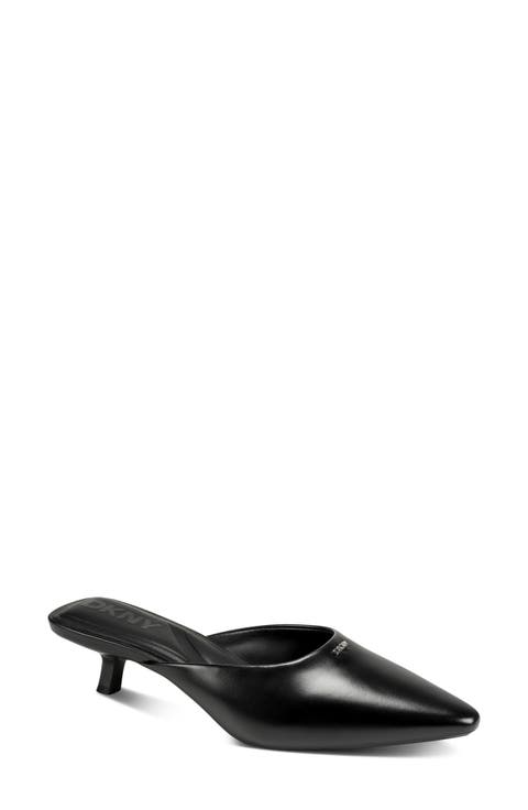 Nabil Pointed Toe Kitten Heel Mule (Women)