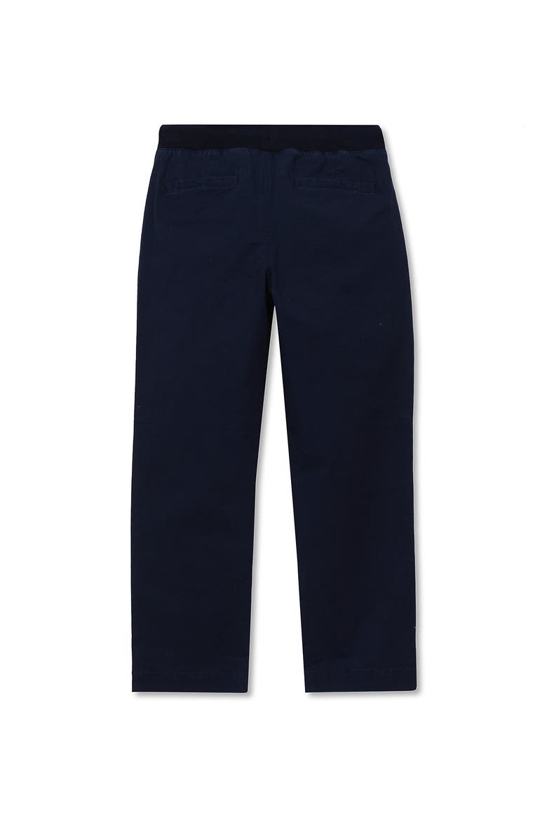 Boys Husky Stretch Soft Rib Waist Iron Knee Pull On Pants, Alternate, color, Classic Navy