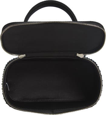 Kira Crystal Embellished Satin Vanity Case